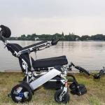 Collapsible Lightweight Electric Wheelchair With Lithium Ion Battery