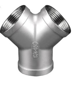 Quality Y Type Stainless Steel Cross Tee Fitting 3 way 1 Inch Mirror Finish wholesale