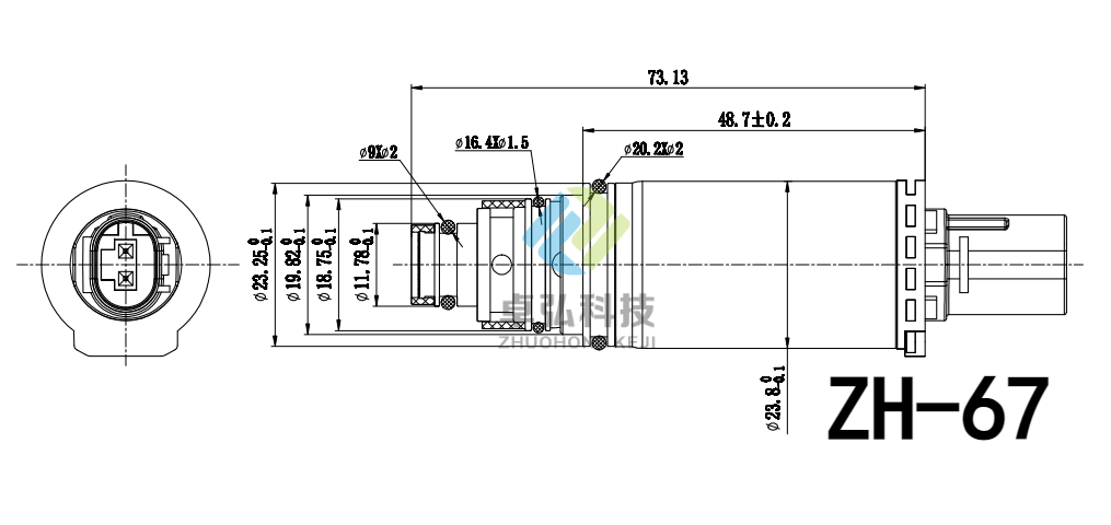 EX 10529C Car Compressor Control Valve for DCS17E Compressor Engine C 200 CDI 204.007