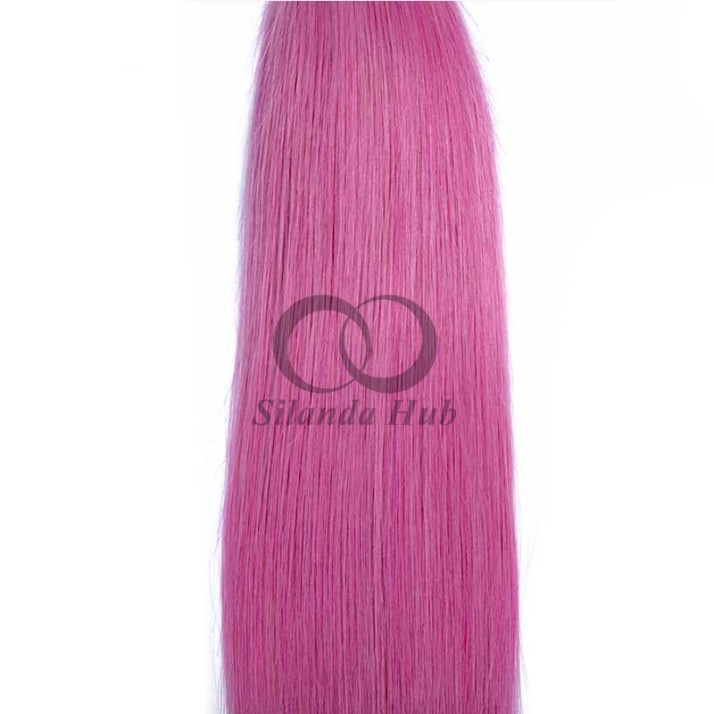 #T1B/Pink Straight Remy Human Hair Bundles Sew In Weave Bundles Brazilian Bundle Deals