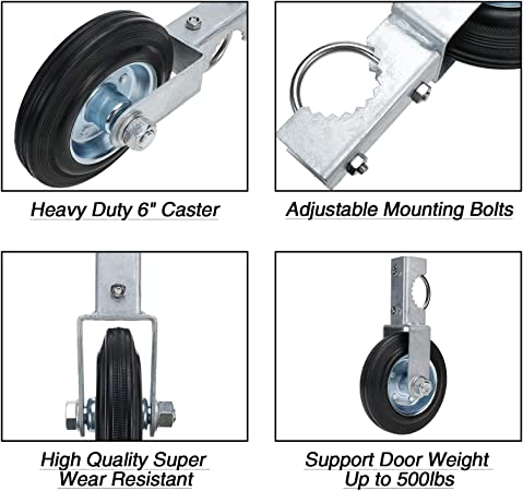 Hot Galvanized Heavy Duty Garden Gate Caster Wheel for Sliding Fence Roller Wheel