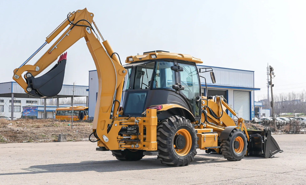 WZ40-30 Mini Backhoe Loader Hydraulic 4x4 3 Ton With Multifunction Bucket