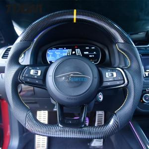 Quality Genuine Leather Steering Wheel Car Carbon Fiber For Volkswagen wholesale