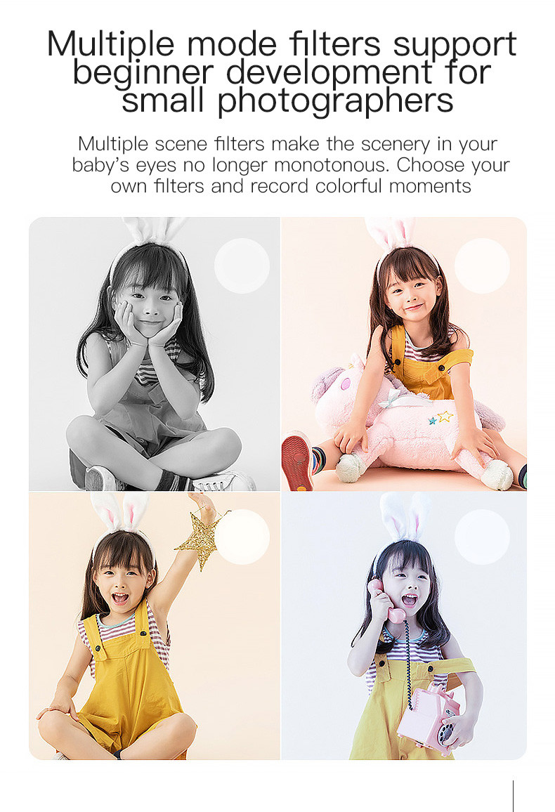 1080P HD Children Camera 2.4-Inch Kids Toddler Camera With Silicone Cases Toys For Christmas Birthday Gifts