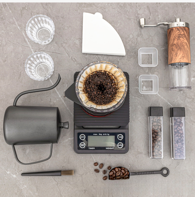 Stainless Steel Drinkware for Coffee Tea Sets Design Classic Glass Tools Includes Bag