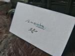High Grade Letterpress Business Cards Comfortable Touch , 500gsm Paper Weight
