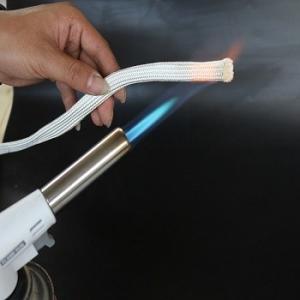 Quality Fire Protection High Silica SO2 120mm Fiber Sleeving wholesale
