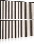 Natural Oak Veneer Slat Wood Acoustic Wall Panel Eco Friendly
