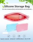 Silicone Rabbit Square Silicone Cosmetic Storage Bag Fashion Solid Color