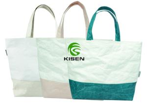 Quality Contrast Color Tyvek Shopping Bag Large Capacity Recycled Customized Logo wholesale