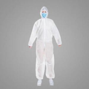 Quality PP+PE Full Body Chemical Suit Flame Resistant Disposable Coveralls wholesale