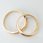 Contracted Romance Wedding 18K Gold Everstylish Couple Rings