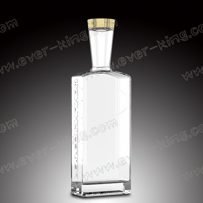 Beautiful 750ML Rum Glass Bottle