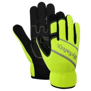 Quality Hysafety OEM Light Duty Mechanics Wear Gloves CE Hi Vis Work Gloves wholesale