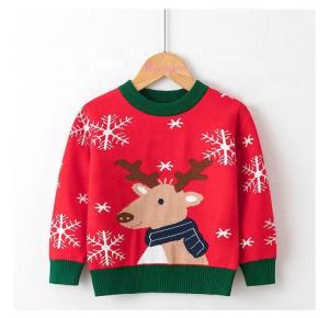Quality Fall Winter Boys Clothes Toddler Pullover Cartoon Sweaters Knitted Christmas Sweater For Kids wholesale
