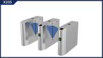 Blue Acrylic SUS304 Stainless Security Flap Barrier Gate RFID IC ID CARD Access