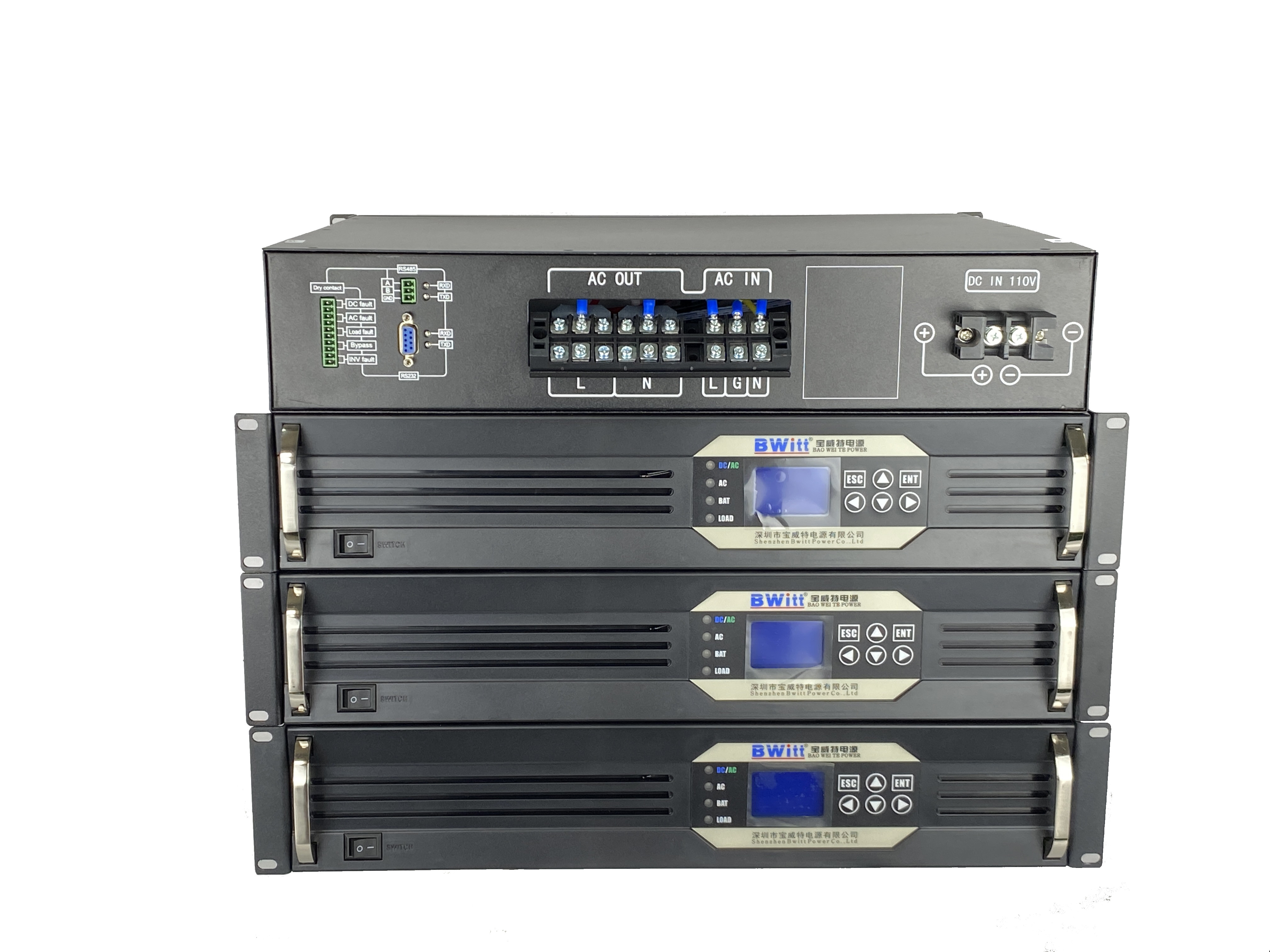 19 Inch Rack-Mount Inverters Pure Sine Wave InverterDC24 to230vac