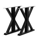 Heavy Duty Black Powder Coating Furniture Frame Dining Table Legs for Multipurpo
