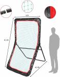 7ft Lacrosse Training Equipment PE Material Lacrosse Rebounder Net