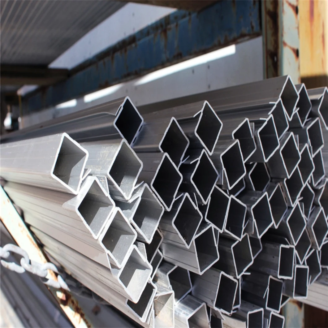 Factory Square Metal Aluminium Pipe 100*50 Aluminium Rectangular Tube Standard Size