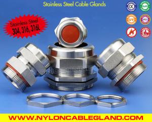 Quality Ozone &amp; Temperature Resistant 304, 316, 316L Stainless Steel M20 Cable Gland IP68 with Silicone Seals wholesale