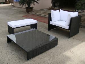 Quality 3pcs patio wicker sofa furniture wholesale
