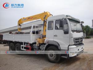 Quality HOWO 8mt 8tonns Mounted Telescopic Crane Truck Bed Mounted Crane Stright Boom wholesale