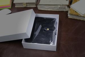 Quality Genuine Leather Ring Binder Organizer Snap Fastener A6 Size Loose - Leaf Style wholesale