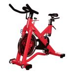 Dip Handle Fitness Commercial Spin Bikes 20kg Fly Wheel Red Color 3.5mm Thick