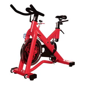 Quality Dip Handle Fitness Commercial Spin Bikes 20kg Fly Wheel Red Color 3.5mm Thick Tube wholesale