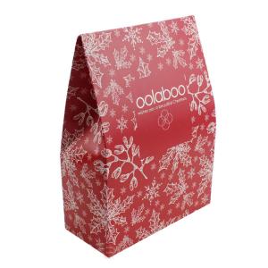 Quality Christmas Die Cut Paper Gift Bags Offset Printing Surface Handling wholesale