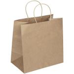 UV Coating Recyclable 125 Gram Kraft Paper Bags For Shopping Packing
