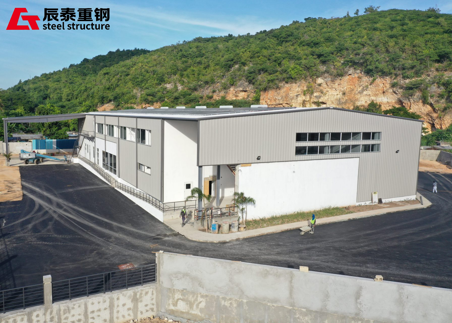 Modern Steel Car Workshop Prefabricated Steel Structure Showroom