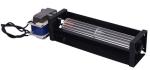 Stable Black Cross Flow Blower , Industrial Equipment PTC Heater Fan