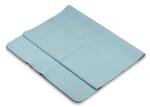 Blue Yoga Towel Anti Fatigue Non Slip With TPE Bottom For Relaxation
