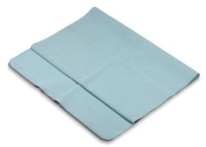 Quality Blue Yoga Towel Anti Fatigue Non Slip With TPE Bottom For Relaxation wholesale