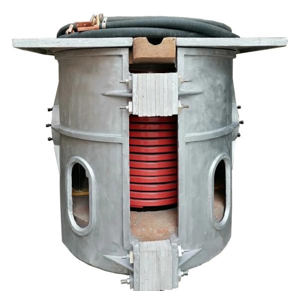 Cheap 1200C Brass Melting Furnace , 1.5 Ton No Pollution Megatherm Induction Furnace for sale