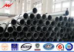 Black Welding Steel Electricity Transmission Line Poles 25m 4mm Thickness