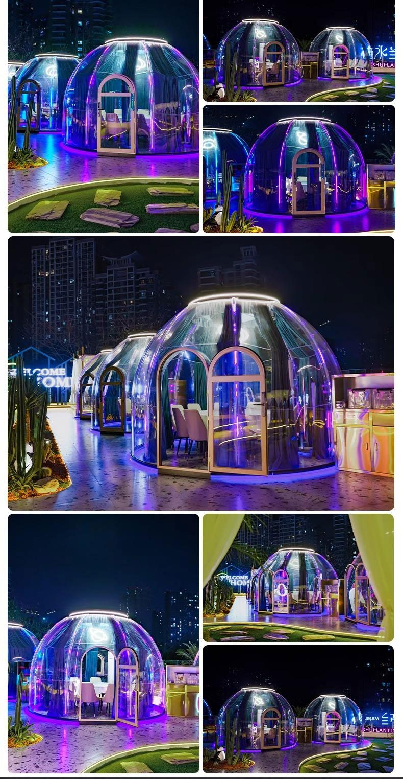 Transparent panoramic Star Room Homestay Bubble Room Outdoor sun room