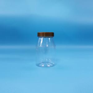 Quality Clear Round Wide-Mouth Biscuit Candy baby Food Loading PET Plastic Jar Screw Cap wholesale