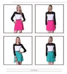 Ladies Scoop Neck Short Flared Dresses , Sleeveless Casual Dress