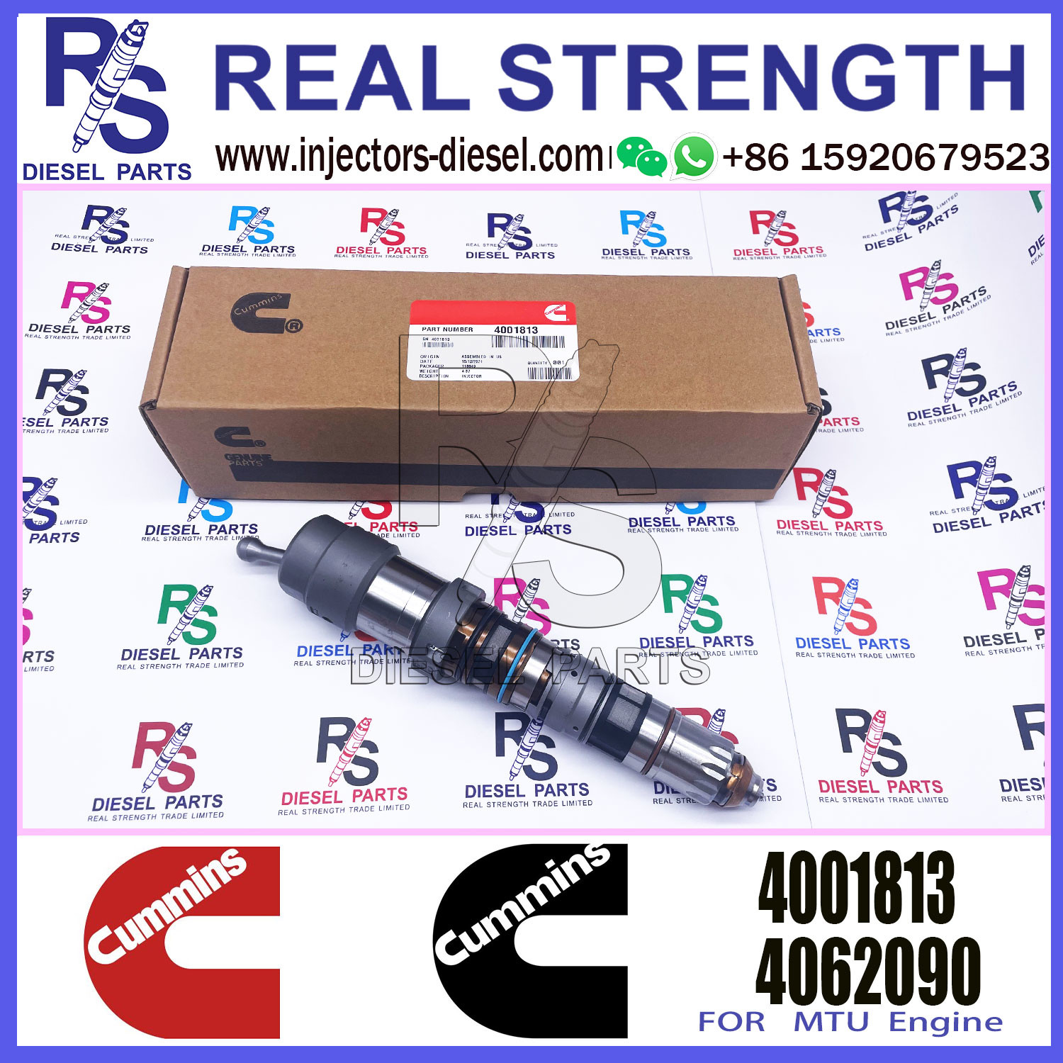 Diesel Fuel Injector 4088427 4326780 4010025 4087893 4001813 For Cummins