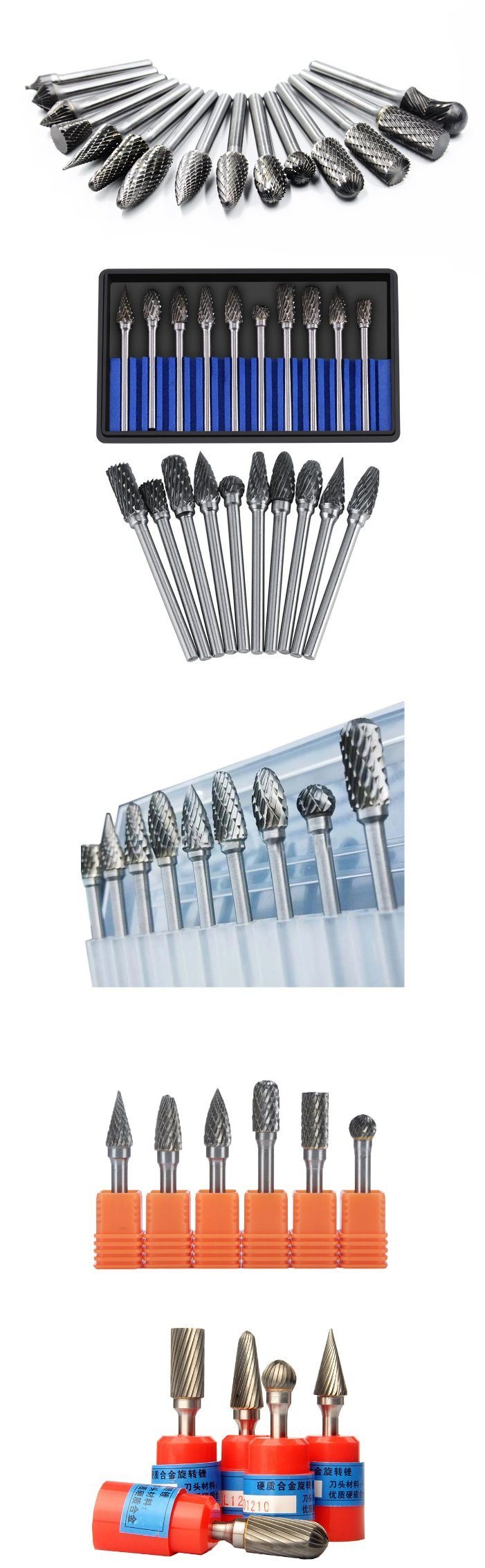 Rotary Cutter Tungsten Carbide Drill Bits Carbide Set Tungsten Carbide Rotary Burr Files