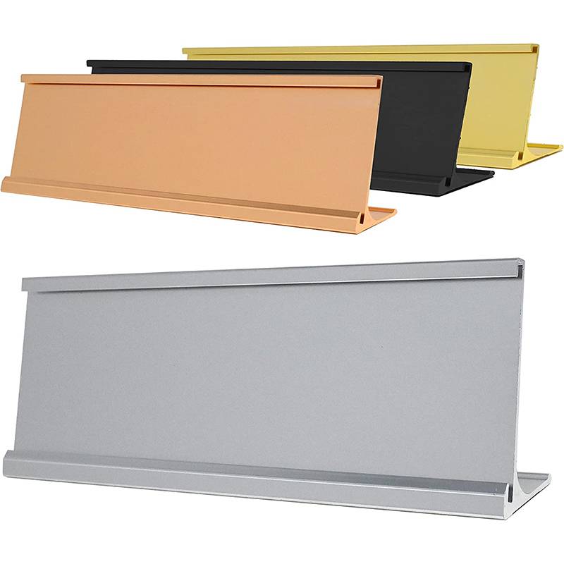 L Shape Tabletop Name Plate Holder