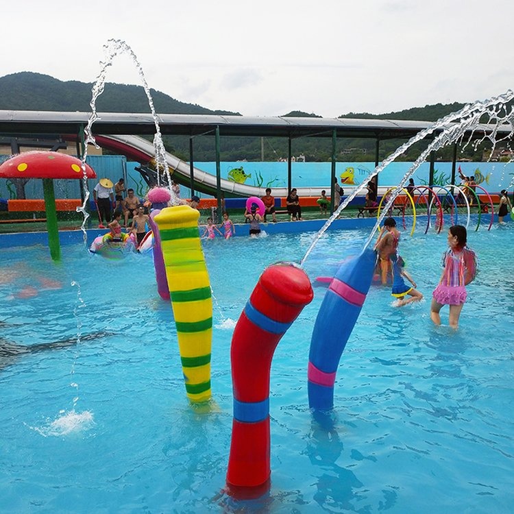 Flower Spray Shower Fiberglass Water Park Equipment