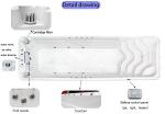 32 Jets Endless Massage Swimming Spa Pool With Whirlpool Hot Tub