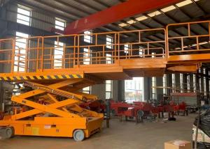Quality OEM 3.98mx1.83m Platform 680kg Diesel Scissor Lift For Uneven Ground wholesale