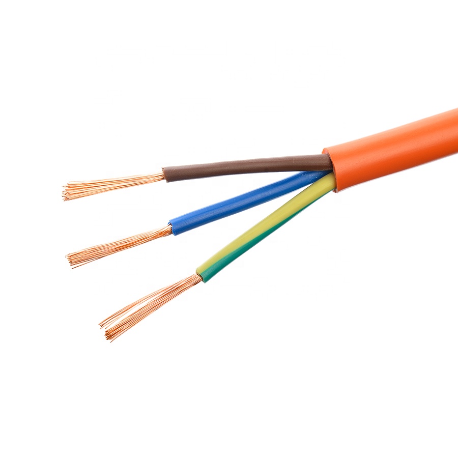 Vde H05vv f 3g 2.5 Mm2 One Grounding Rvv Electrical Wire Flexible Royal Power Cord Cable for Low Voltage Appliances