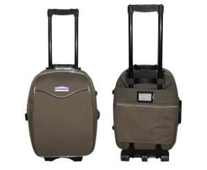 Quality Business Trip 8 Wheel Suitcase Bags , 20 / 24 / 28 Inch Black Iron Trolley Luggage wholesale