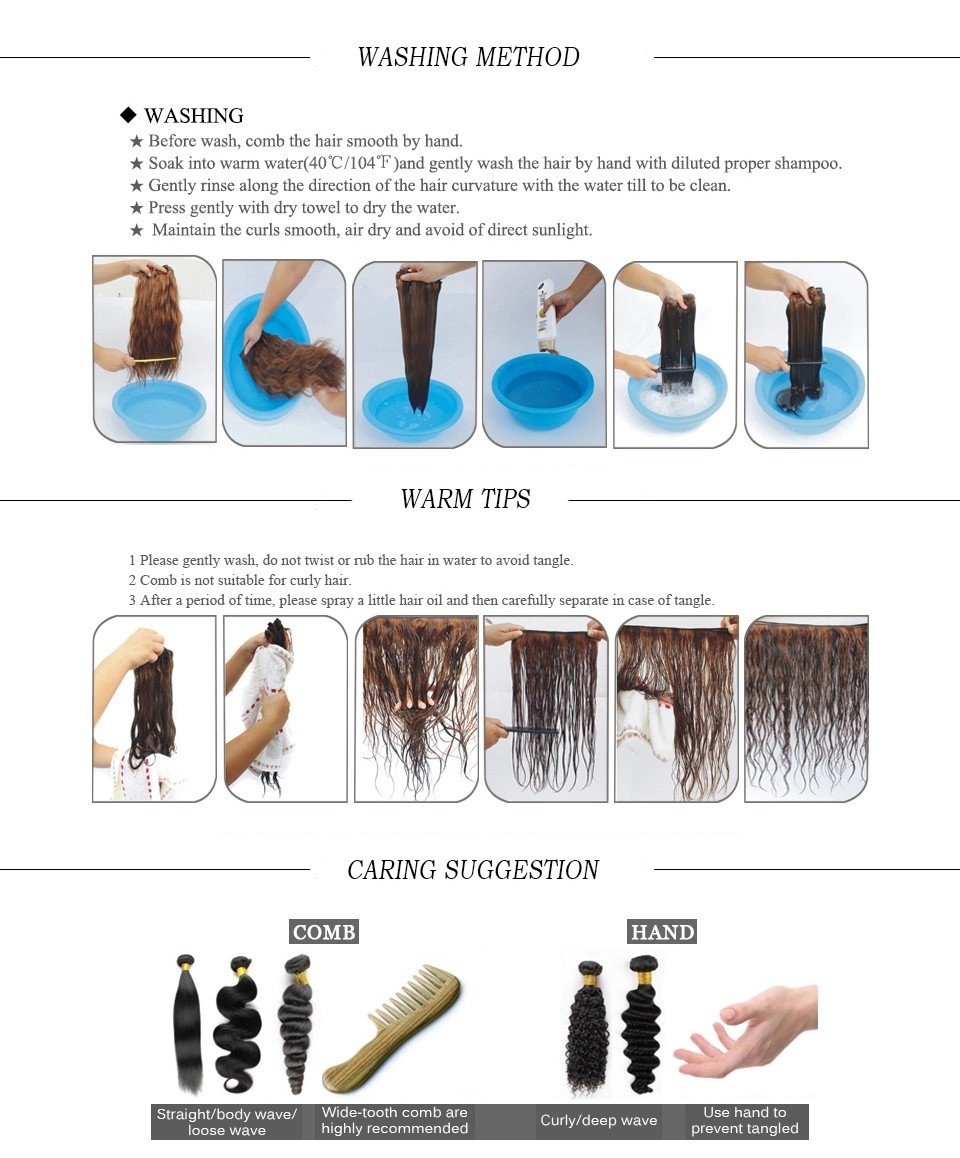 Natural Black Deep Wave 4x4 Frontal Lace Closure Length Combination No Shedding